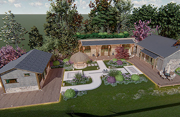 禹州神垕喜窯文化創(chuàng)意基地民宿花園設(shè)計（一）