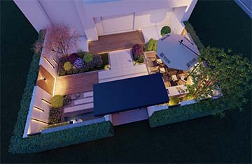 鄭州美林上苑私家庭院設(shè)計(jì)