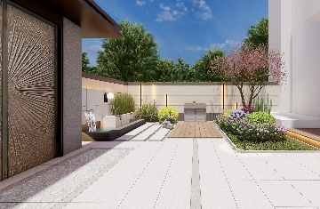 美林上苑96平方米私家庭院