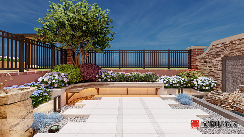 鄭州天倫莊園32㎡庭院設計 鄭州天倫莊園32㎡庭院設計