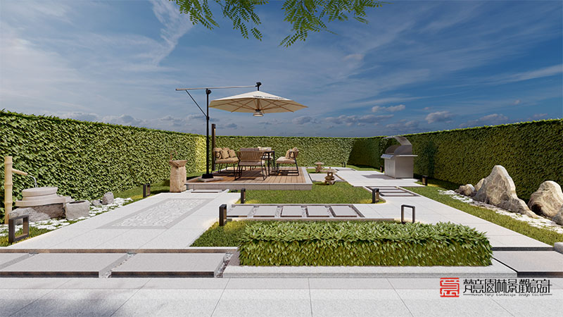 鄭州天倫莊園160平米別墅庭院設(shè)計(jì) 鄭州天倫莊園160平米別墅庭院設(shè)計(jì)