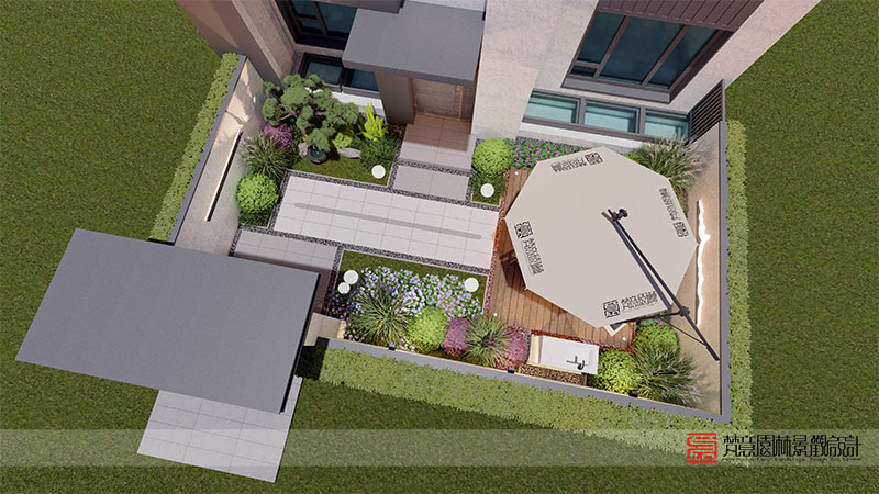 鄭州碧桂園豫府50㎡庭院設(shè)計(jì) 鄭州碧桂園豫府50㎡庭院設(shè)計(jì)