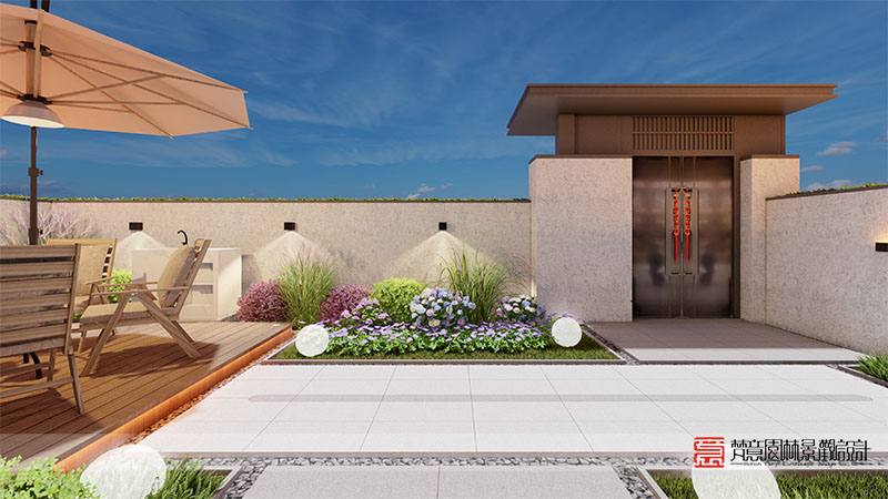 鄭州碧桂園豫府50㎡庭院設(shè)計(jì) 鄭州碧桂園豫府50㎡庭院設(shè)計(jì)