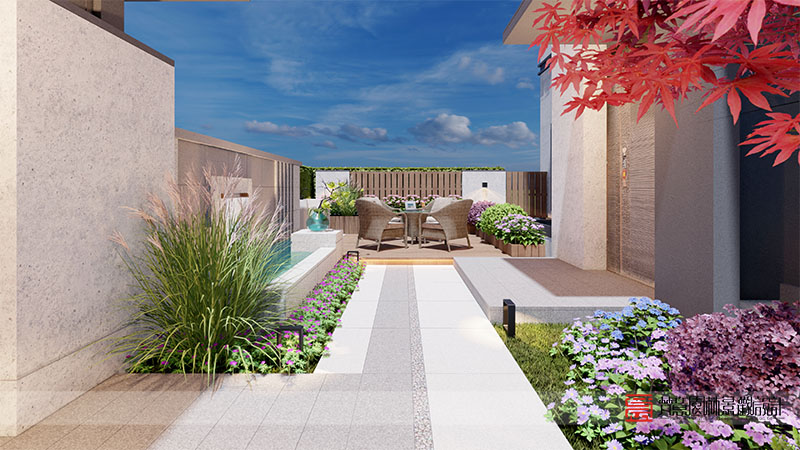 鄭州碧桂園豫府42㎡庭院設計 鄭州碧桂園豫府42㎡庭院設計