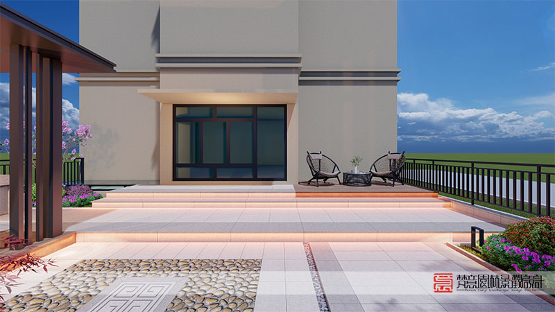 滎陽金苑陽光里99㎡庭院設(shè)計(jì)