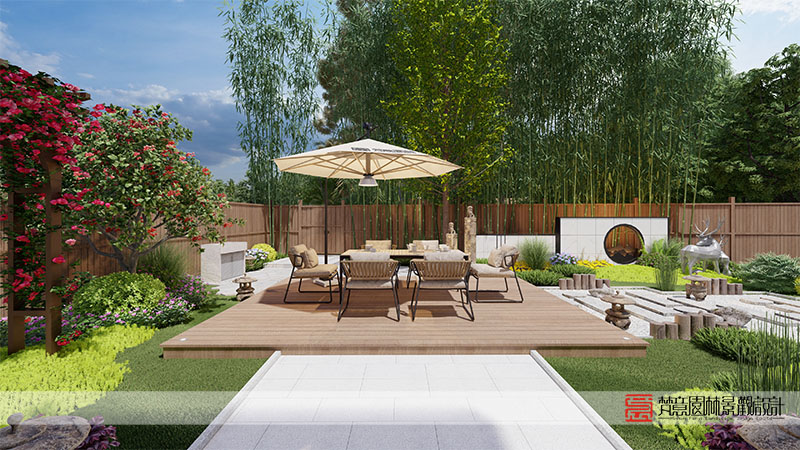 鄭州嶺上人家220㎡庭院設(shè)計