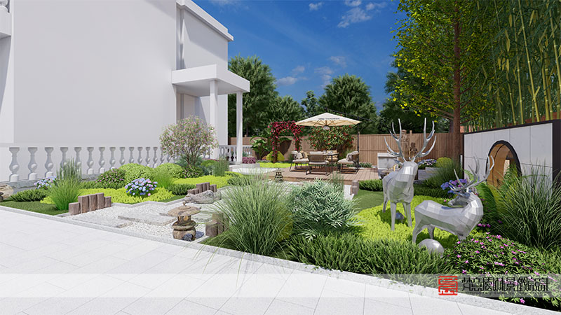 鄭州嶺上人家220㎡庭院設(shè)計