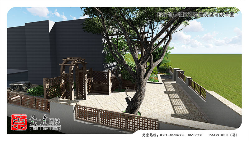 鄭州普羅旺世別墅庭院設(shè)計(jì),別墅庭院設(shè)計(jì)