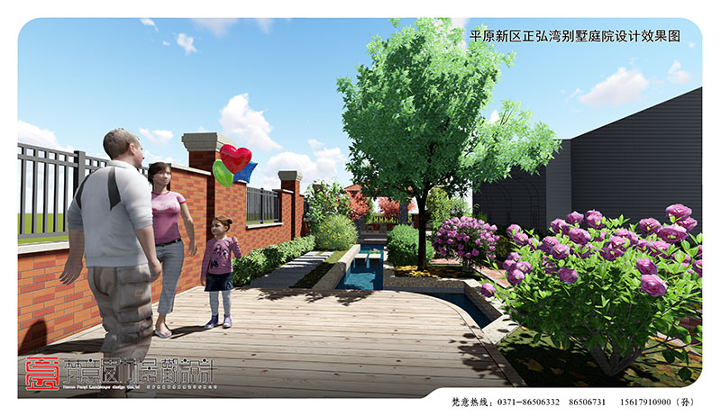 新鄉(xiāng)別墅庭院設(shè)計,正弘灣別墅庭院設(shè)計