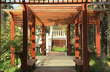 鄭州別墅庭院設(shè)計施工-龍湖林溪灣