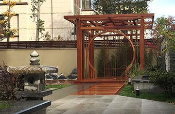 滎陽林語美墅別墅庭院設(shè)計施工