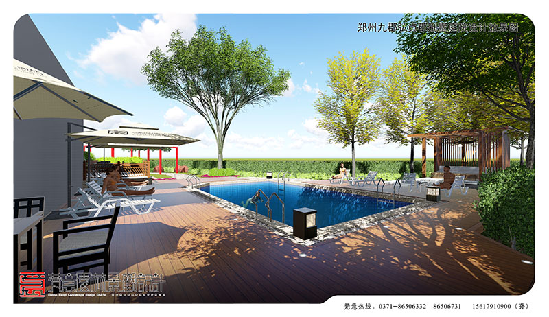 鄭州九郡弘別墅庭院設(shè)計(jì),鄭州別墅庭院設(shè)計(jì)