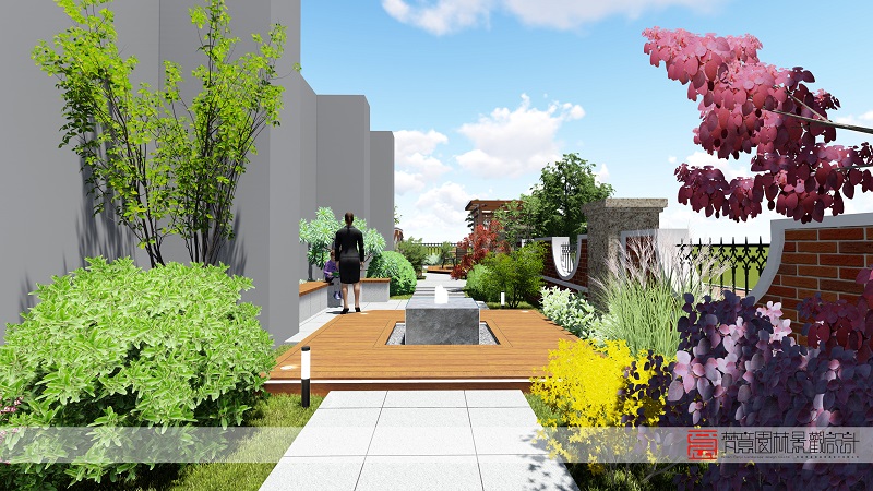 鄭州庭院設(shè)計(jì),登封庭院設(shè)計(jì),天和英倫莊園庭院設(shè)計(jì)