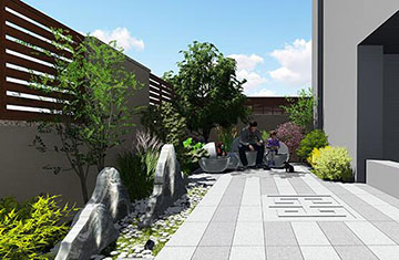 鄭州洋房花園設(shè)計——碧源月湖